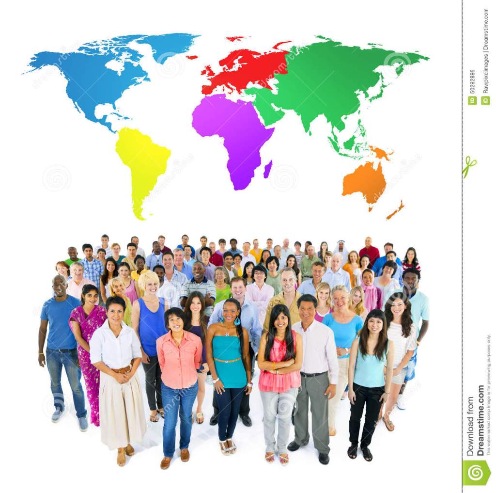 photo of global people mult-races coming together